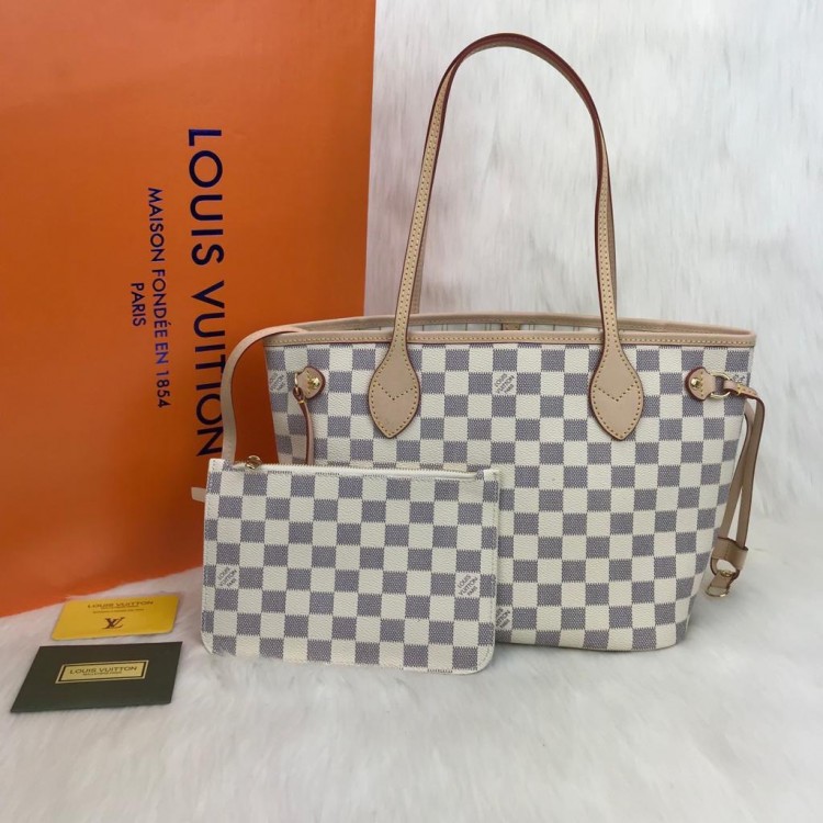 LOUİS VUİTTON NEVERFULL PM DAMİER AZUR